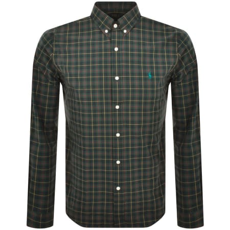 Product Image for Ralph Lauren Checked Long Sleeve Shirt Green