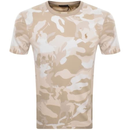 Product Image for Ralph Lauren Camo T Shirt Beige