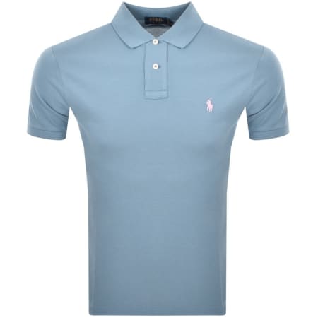Product Image for Ralph Lauren Slim Fit Polo T Shirt Blue