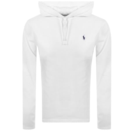 Product Image for Ralph Lauren Hooded Long Sleeve T Shirt White