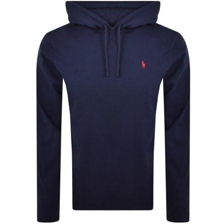 Product Image for Ralph Lauren Hooded Long Sleeve T Shirt Navy